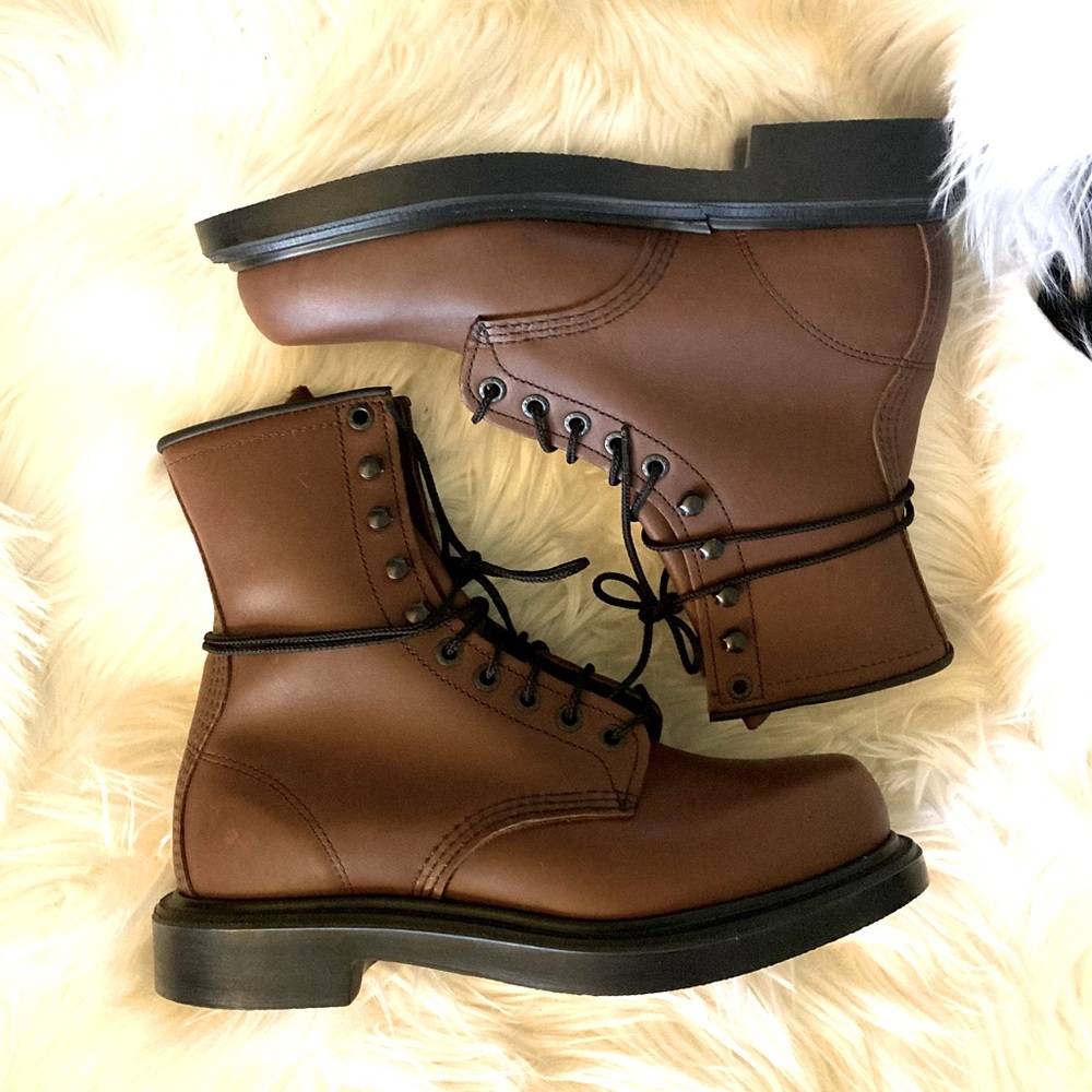 Brand new brown leather Red Wing boots size 38